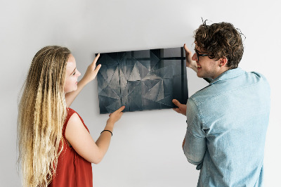 Magnettafel Metallabstraktion