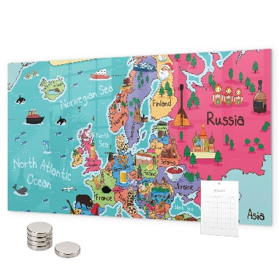 Magnetwand Karte von Europa