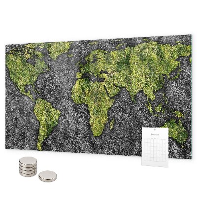 Magnetwand Weltkarte