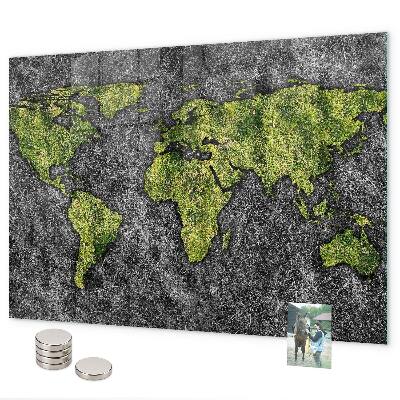 Magnetwand Weltkarte