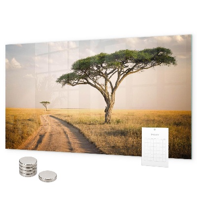 Magnetwand Afrikanische Landschaft