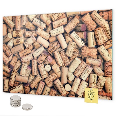Magnettafel Weinkorken