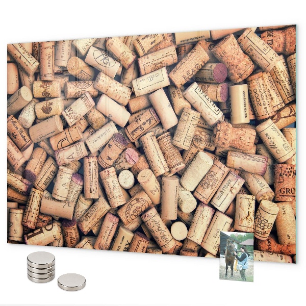 Magnettafel Weinkorken