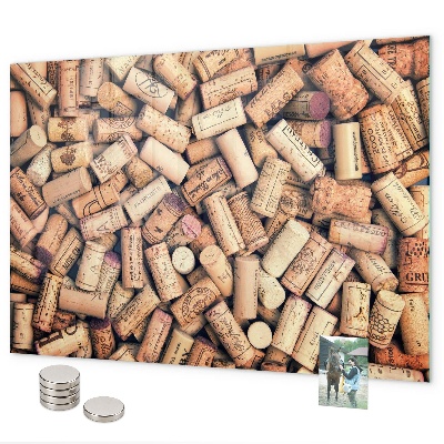 Magnettafel Weinkorken