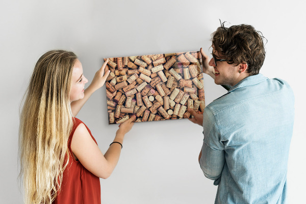 Magnettafel Weinkorken