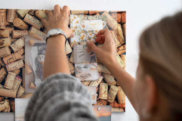 Magnettafel Weinkorken