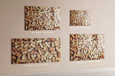 Magnettafel Weinkorken