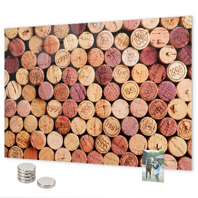 Magnettafel Weinkorken