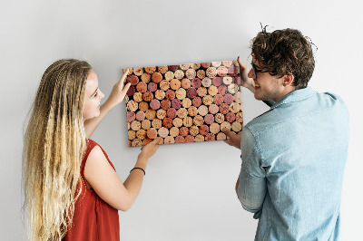 Magnettafel Weinkorken