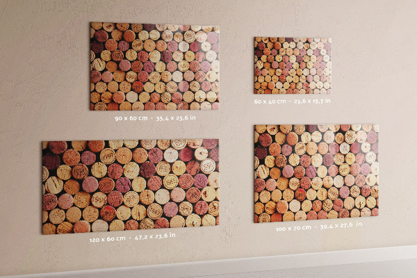 Magnettafel Weinkorken