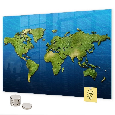 Magnettafel Weltkarte