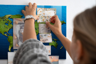 Magnettafel Weltkarte