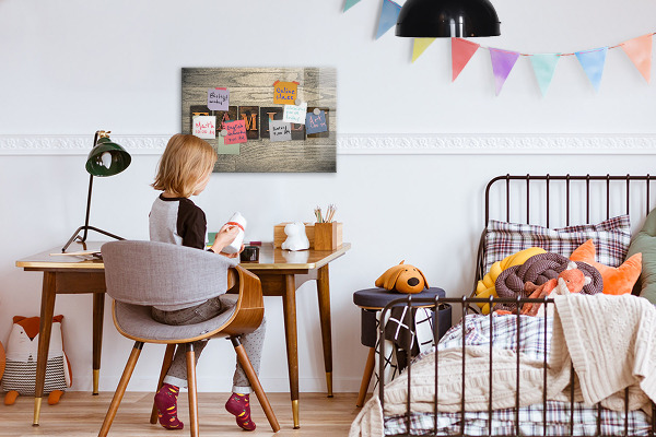 Magnetwand Familie von Inschriften