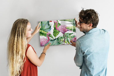 Magnetwand Natürliche Flamingos