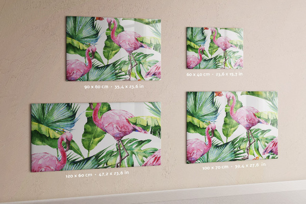 Magnetwand Natürliche Flamingos