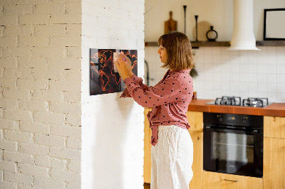 Magnettafel Weltkarte