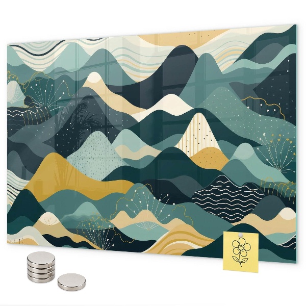 Magnetwand Illustrative Berge