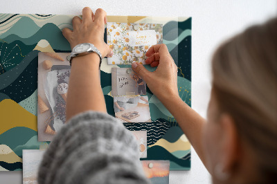 Magnetwand Illustrative Berge
