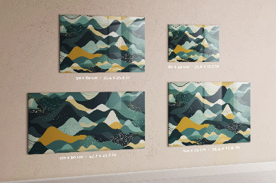 Magnetwand Illustrative Berge