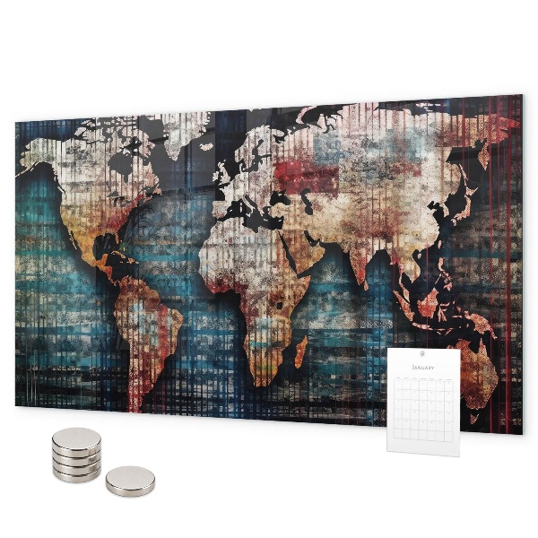 Magnettafel Lineare Karte