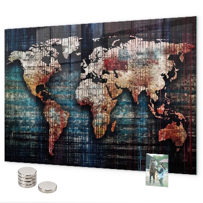 Magnettafel Lineare Karte