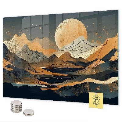 Magnetwand Abstrakte Landschaft