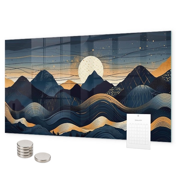 Magnettafel Sonnenuntergangslandschaft