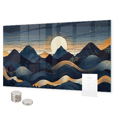 Magnettafel Sonnenuntergangslandschaft