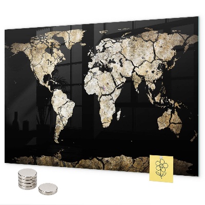 Magnetwand Weltkarte der Dürre