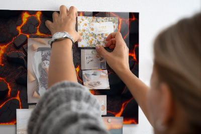 Magnetwand Lavavulkan