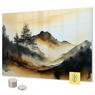 Magnettafel Abstrakte Landschaft