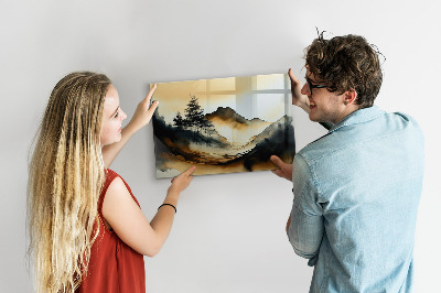 Magnettafel Abstrakte Landschaft