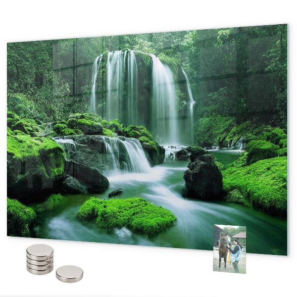 Magnetwand Wasserfall im Moos