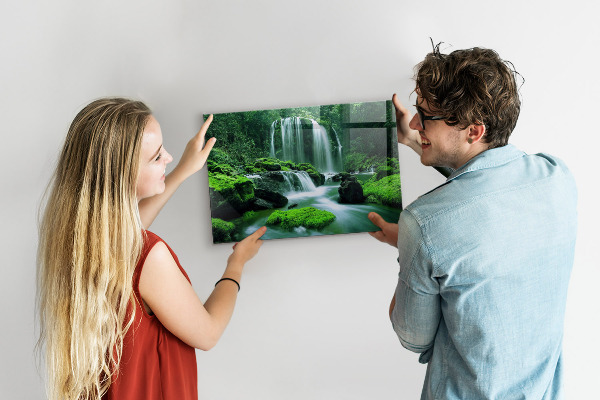 Magnetwand Wasserfall im Moos