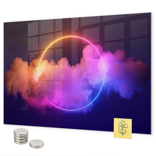 Magnettafel 3D-Rauchabstraktion