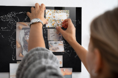 Magnettafel Länder auf der Weltkarte