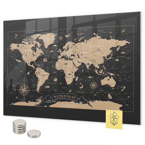 Magnettafel Karte der alten Welt