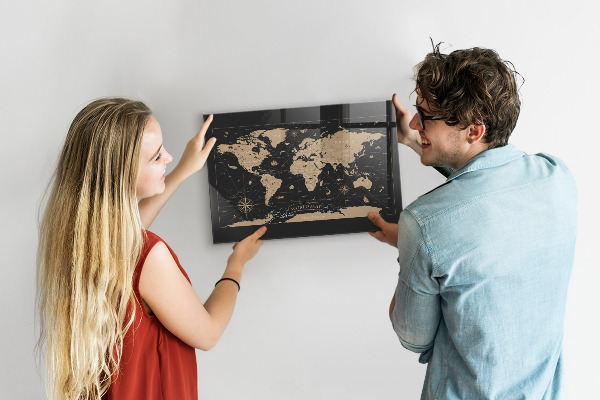 Magnettafel Karte der alten Welt