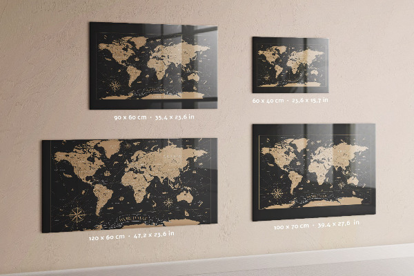 Magnettafel Karte der alten Welt