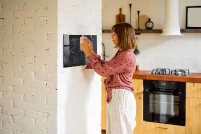 Magnettafel Übersicht der Weltkarte