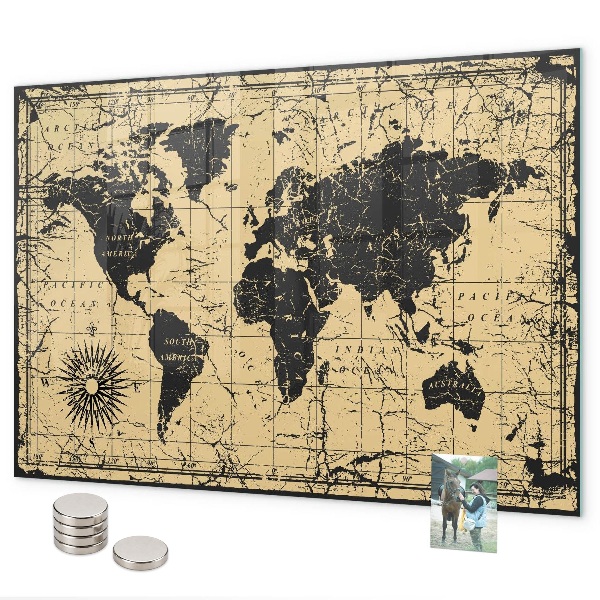Magnettafel Karte der alten Welt