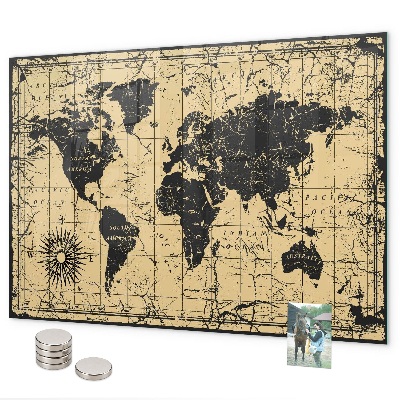 Magnettafel Karte der alten Welt
