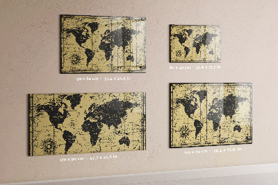 Magnettafel Karte der alten Welt