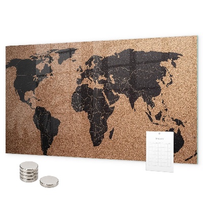 Magnetwand Weltkarte