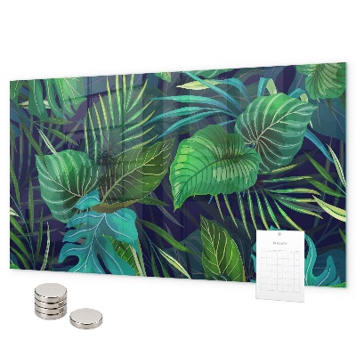 Magnettafel Exotische Blätter