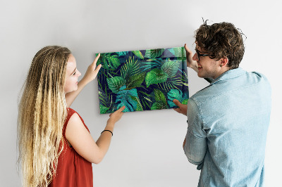 Magnettafel Exotische Blätter