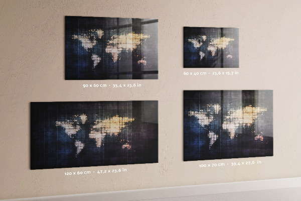 Magnettafel Abstrakte Weltkarte