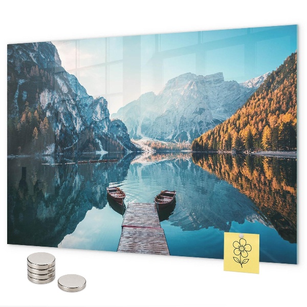 Magnettafel Boote auf dem See