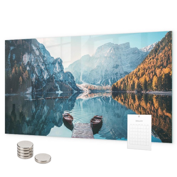 Magnettafel Boote auf dem See