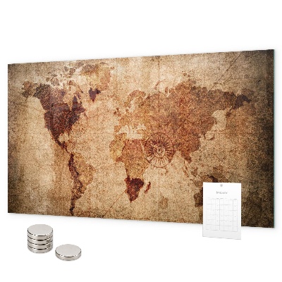 Magnettafel Karte der alten Welt